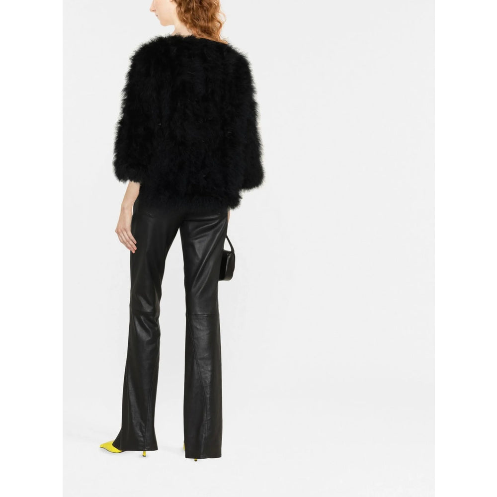 Yves Salomon Black Jackets - Faux Fur & Shearling Jackets Women YVES SALOMON