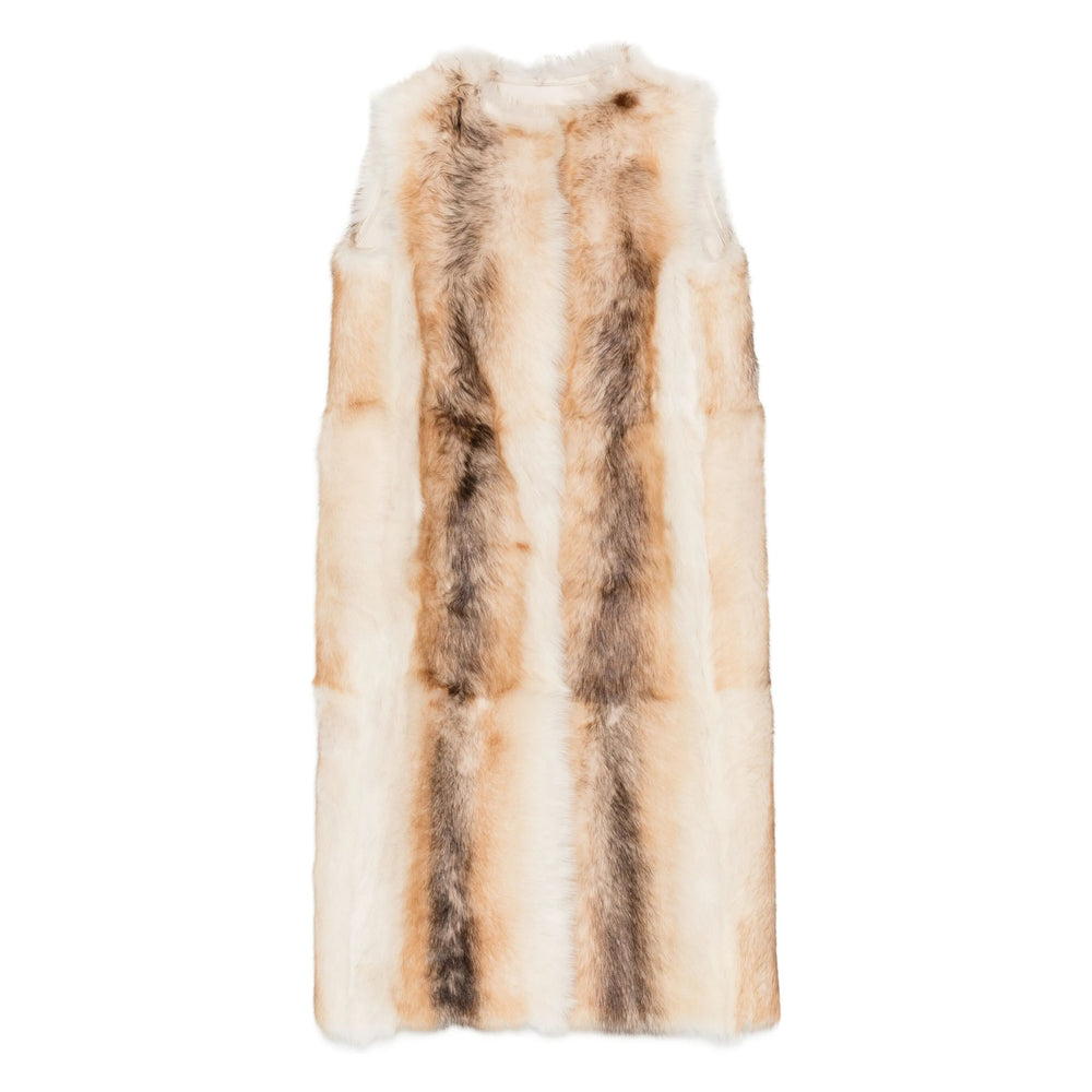 Yves Salomon Neutrals Jackets - Waistcoat & Gilets Women YVES SALOMON