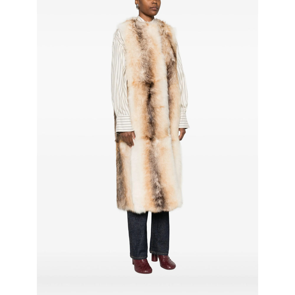 Yves Salomon Neutrals Jackets - Waistcoat & Gilets Women YVES SALOMON