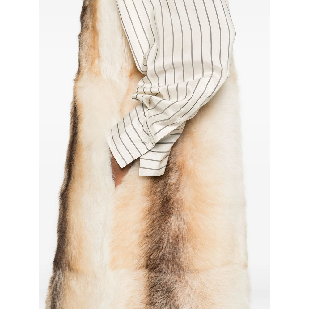 Yves Salomon Neutrals Jackets - Waistcoat & Gilets Women YVES SALOMON