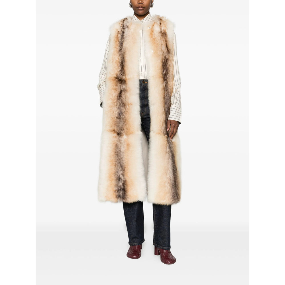 Yves Salomon Neutrals Jackets - Waistcoat & Gilets Women YVES SALOMON