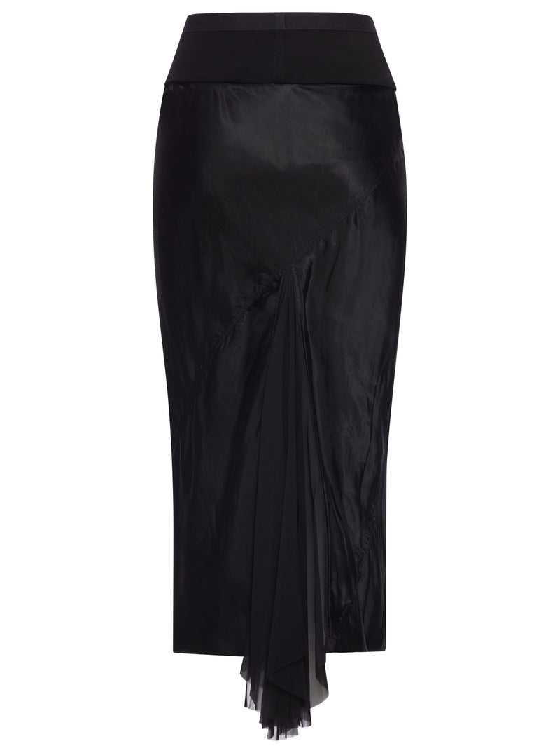 Rick Owens Women Asymmetric Midi Skirt RICK OWENS