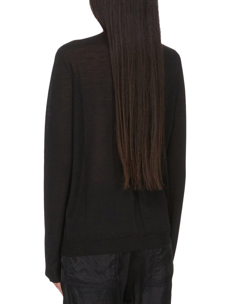Rick Owens Women V-Neck Sweater In Virgin Wool RICK OWENS