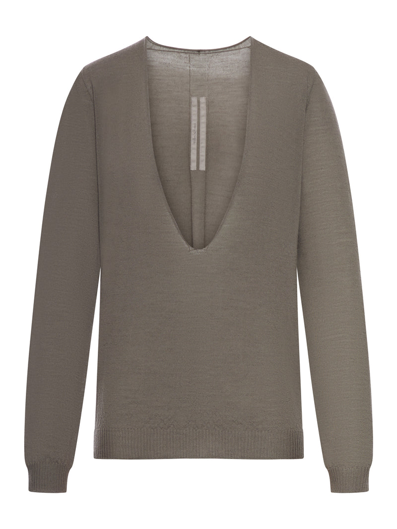 Rick Owens Women V-Neck Sweater In Virgin Wool RICK OWENS