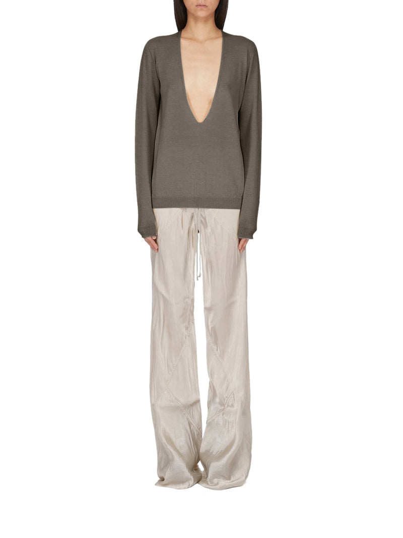 Rick Owens Women V-Neck Sweater In Virgin Wool RICK OWENS