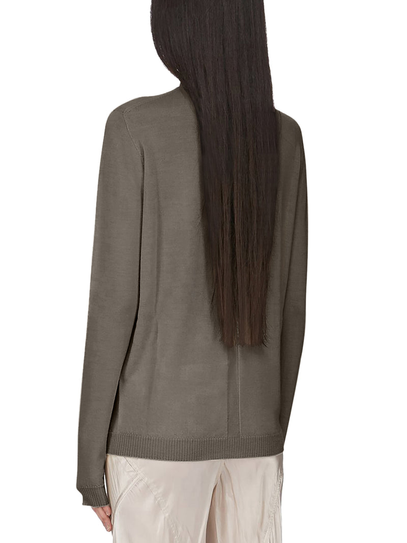 Rick Owens Women V-Neck Sweater In Virgin Wool RICK OWENS