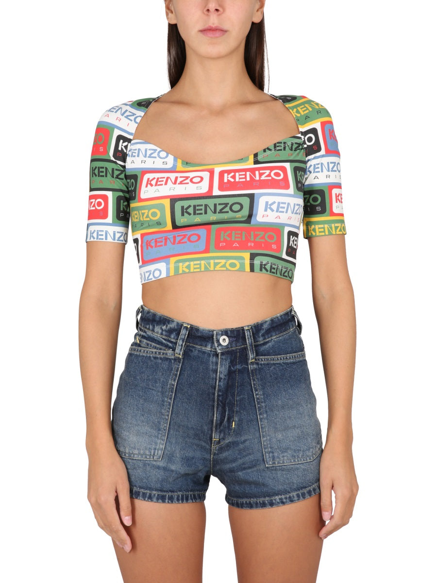 Kenzo Women Kenzo Labels Short Top KENZO