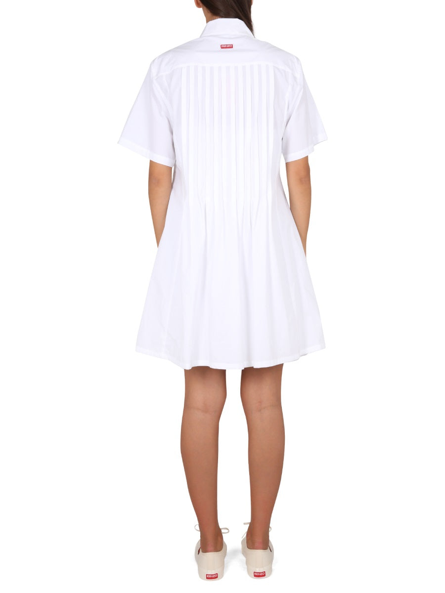 Kenzo Women Pleated Chemise Dress KENZO