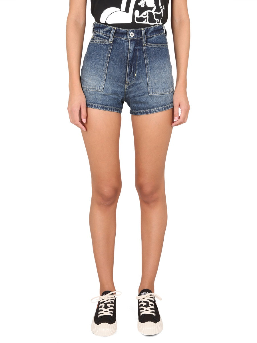 Kenzo Women Short In Denim KENZO