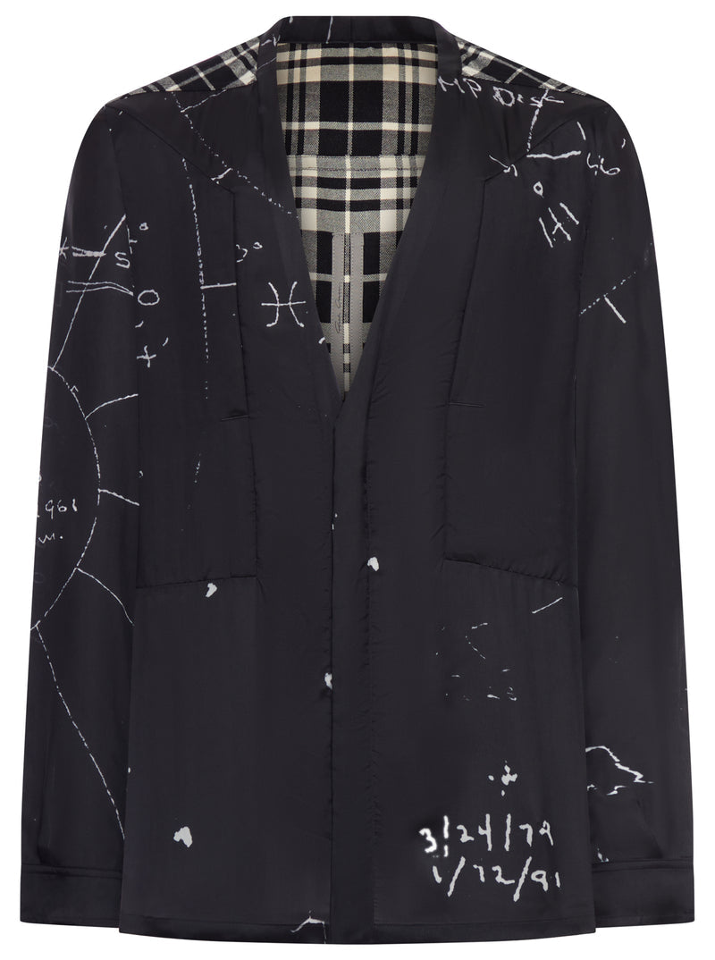 Rick Owens Men Larry Shirt With Graphic Print RICK OWENS