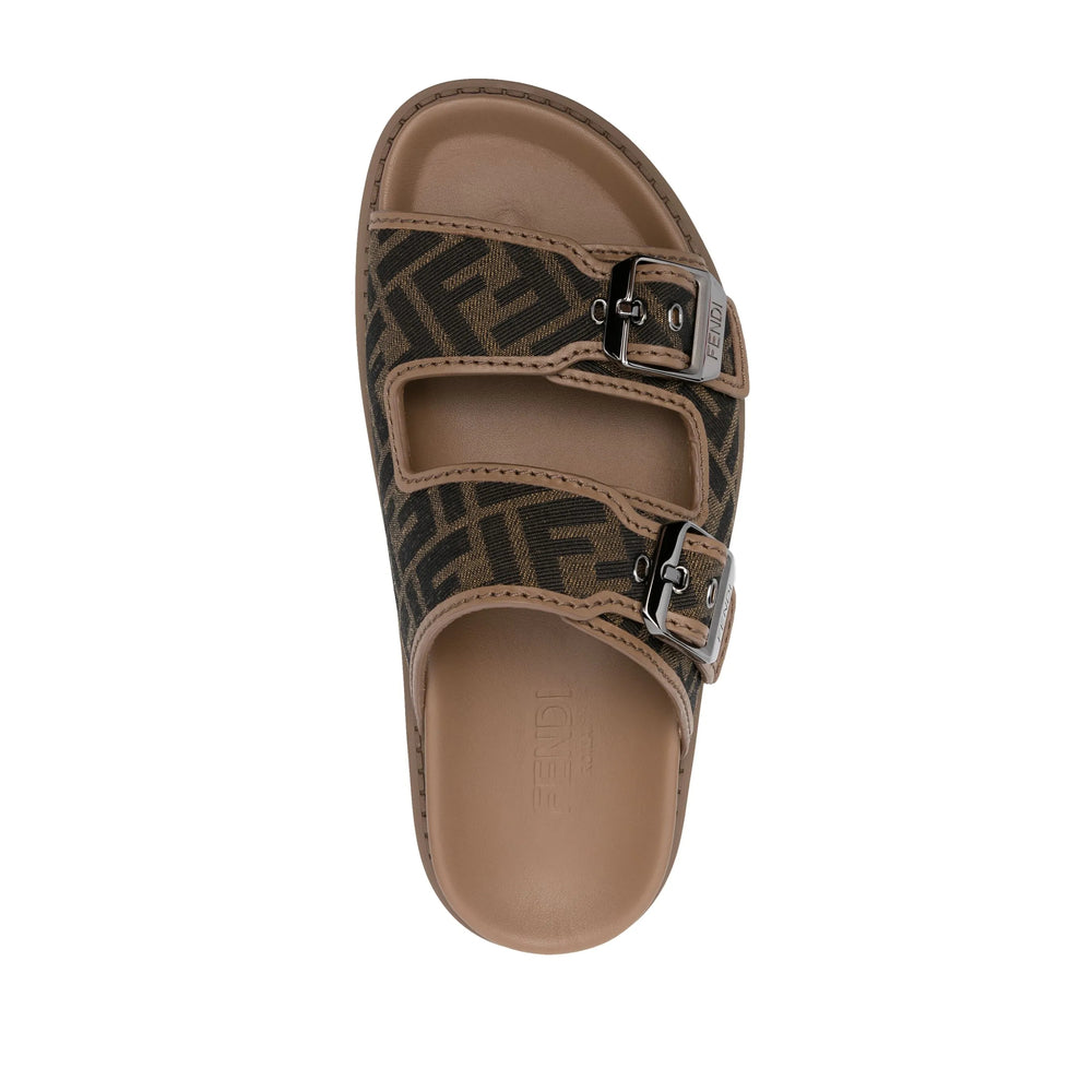 Fendi Brown Sandals Men FENDI