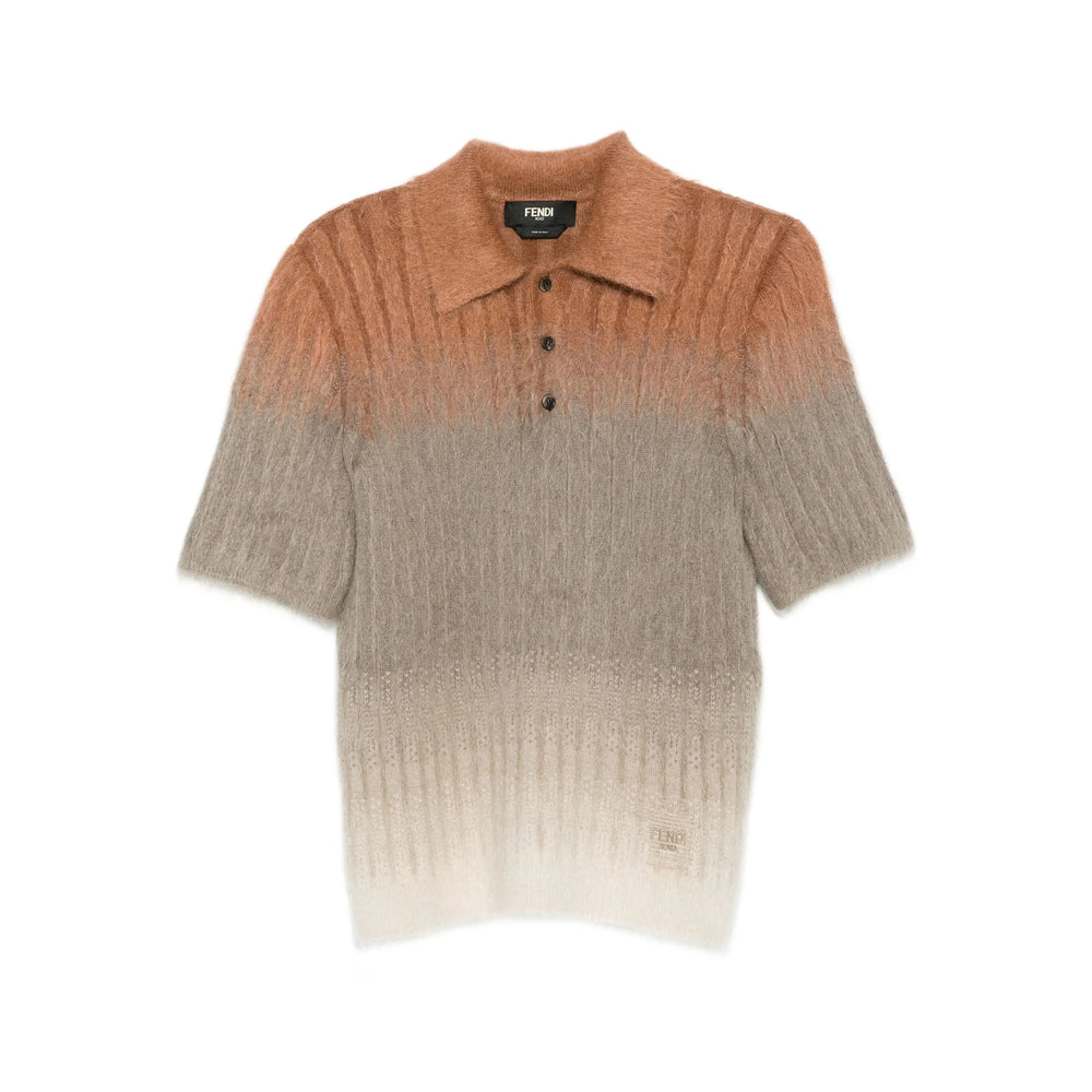 Fendi Men Polo With Mohair Finish FENDI