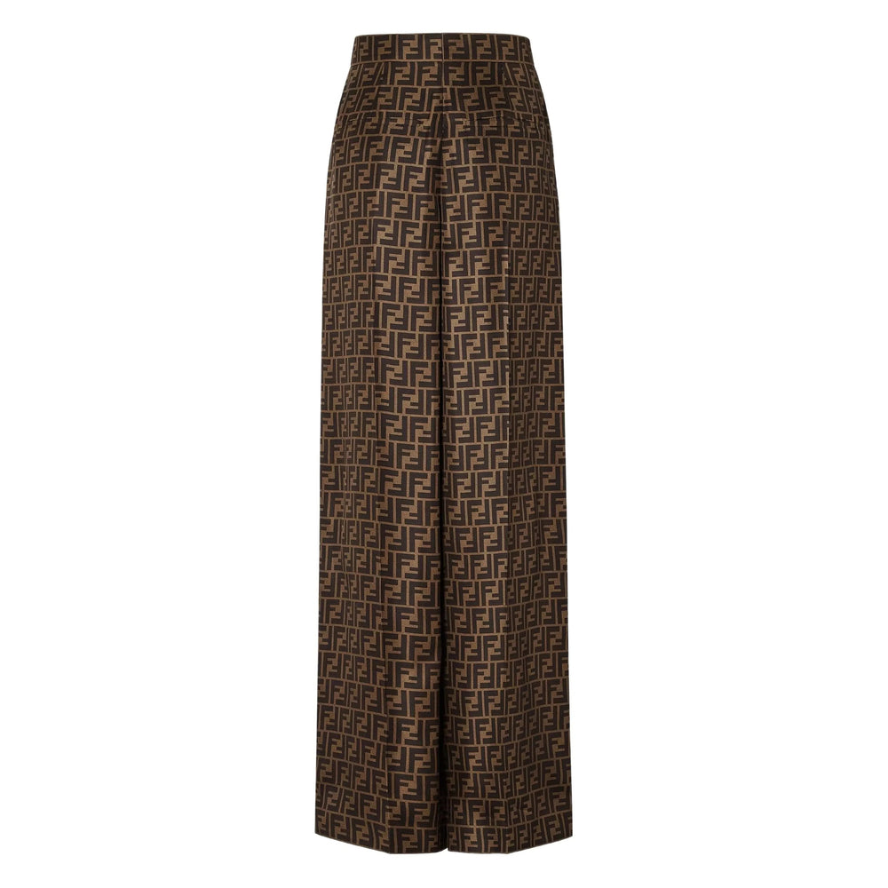 Fendi Brown Trousers - Palazzo Pants Women FENDI