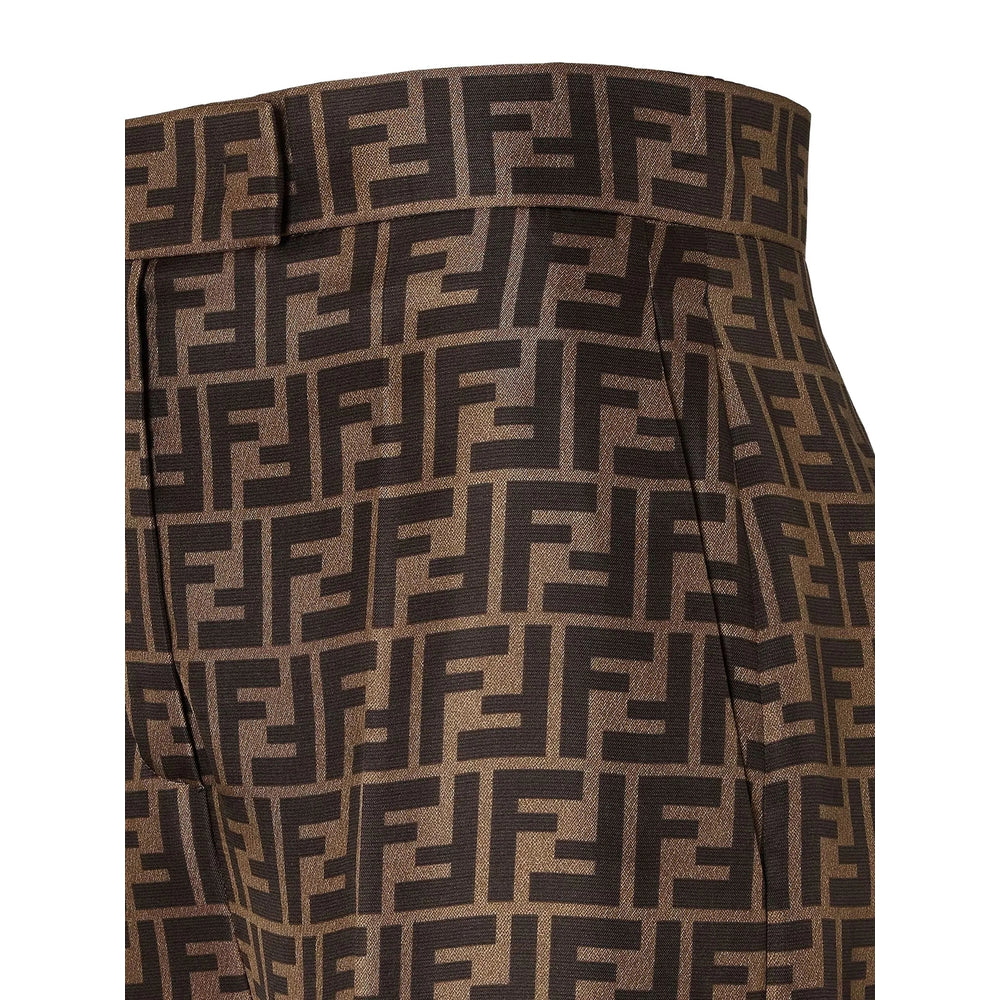 Fendi Brown Trousers - Palazzo Pants Women FENDI