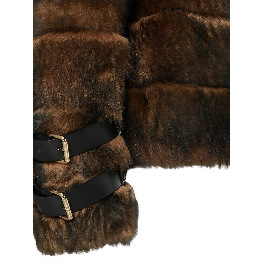 Fendi Brown Jackets - Faux Fur & Shearling Jackets Women FENDI