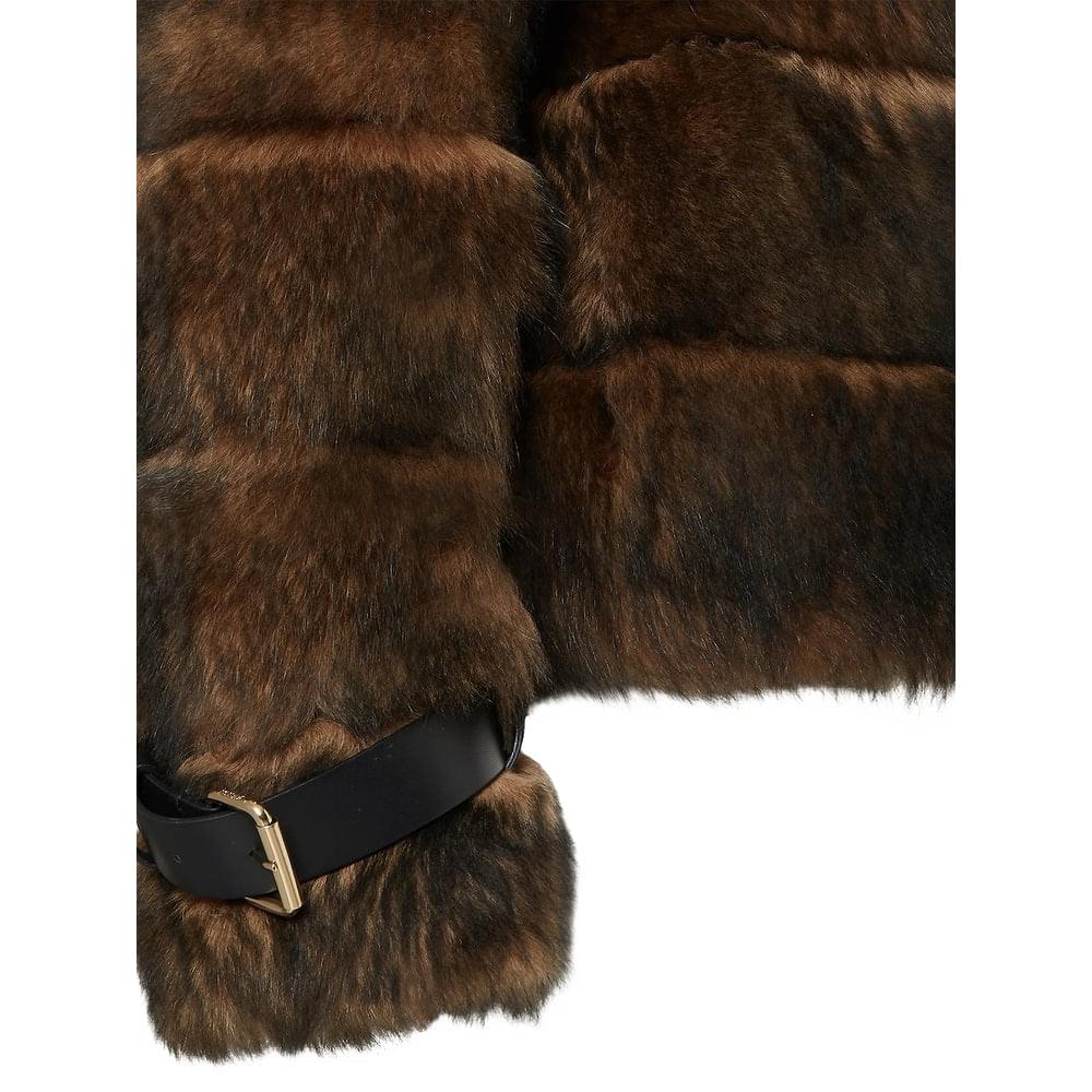 Fendi Brown Jackets - Faux Fur & Shearling Jackets Women FENDI