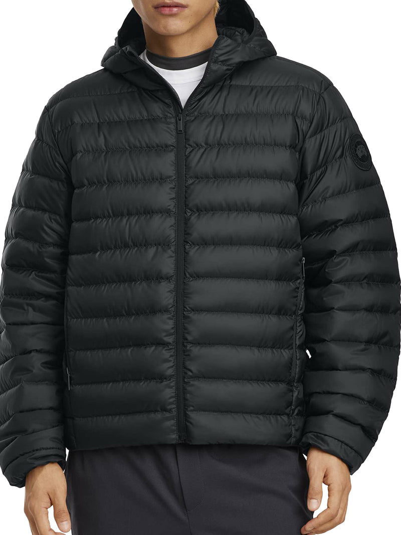 Canada Goose Men Stratus Tonal Label Hooded Jacket CANADA GOOSE