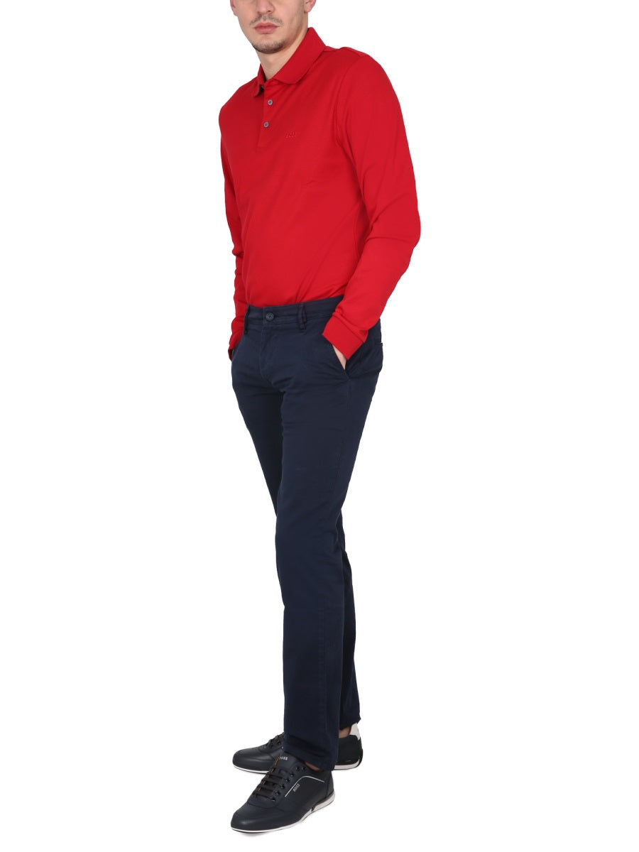 Boss Men Polo With Logo Embroidery BOSS