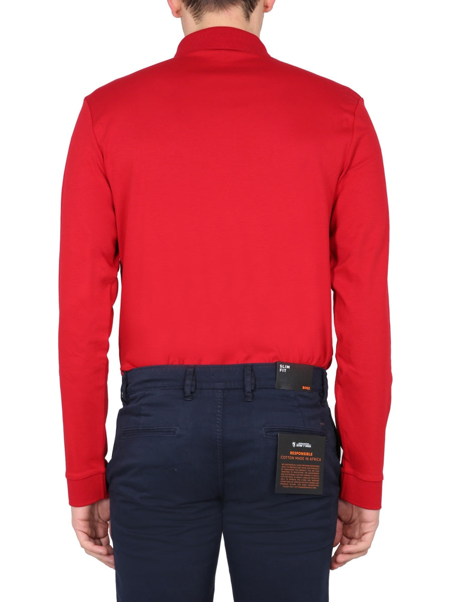 Boss Men Polo With Logo Embroidery BOSS