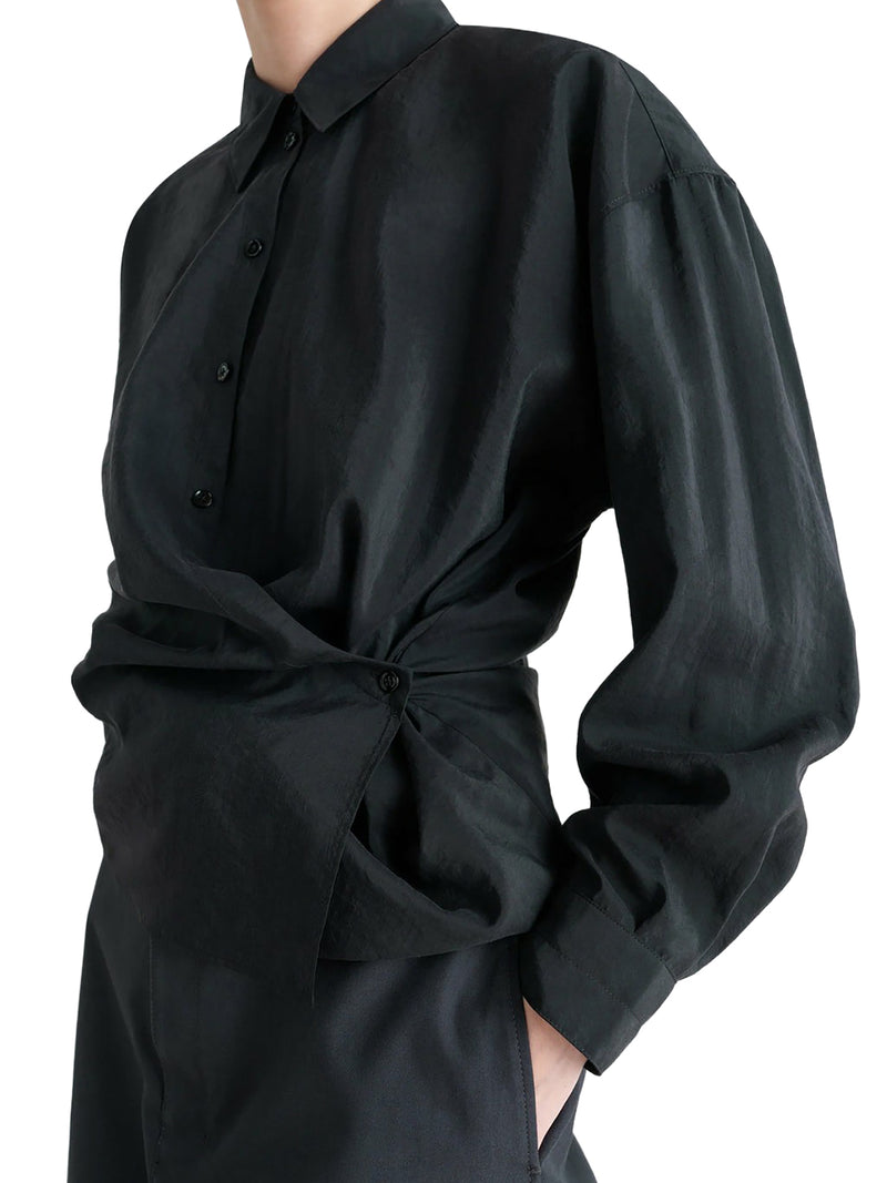 Lemaire Women Straight Collar Twisted Shirt LEMAIRE