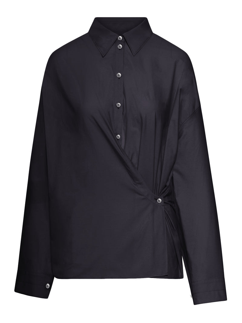 Lemaire Women Twisted Cotton Shirt LEMAIRE