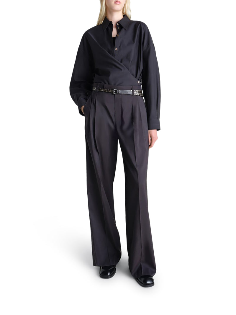 Lemaire Women Twisted Cotton Shirt LEMAIRE