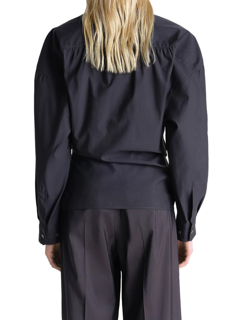 Lemaire Women Twisted Cotton Shirt LEMAIRE