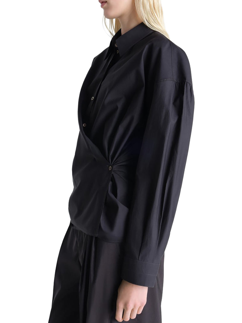 Lemaire Women Twisted Cotton Shirt LEMAIRE