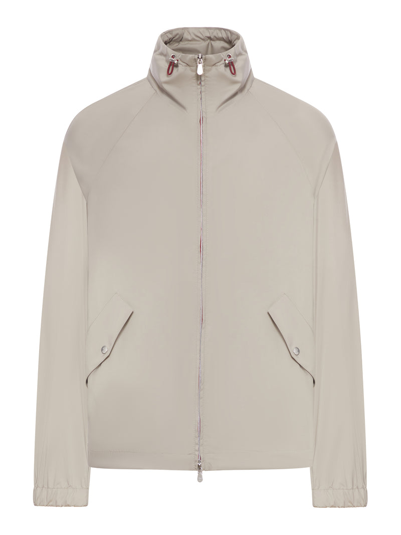 Brunello Cucinelli Men Unlined Outerwear In Technical Fabric With Hood BRUNELLO CUCINELLI