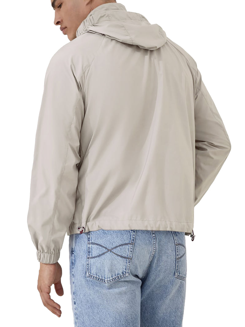 Brunello Cucinelli Men Unlined Outerwear In Technical Fabric With Hood BRUNELLO CUCINELLI