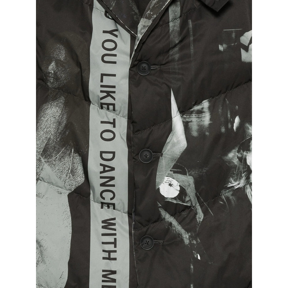 Yohji Yamamoto Black Coats - Padded Coats Men YOHJI YAMAMOTO