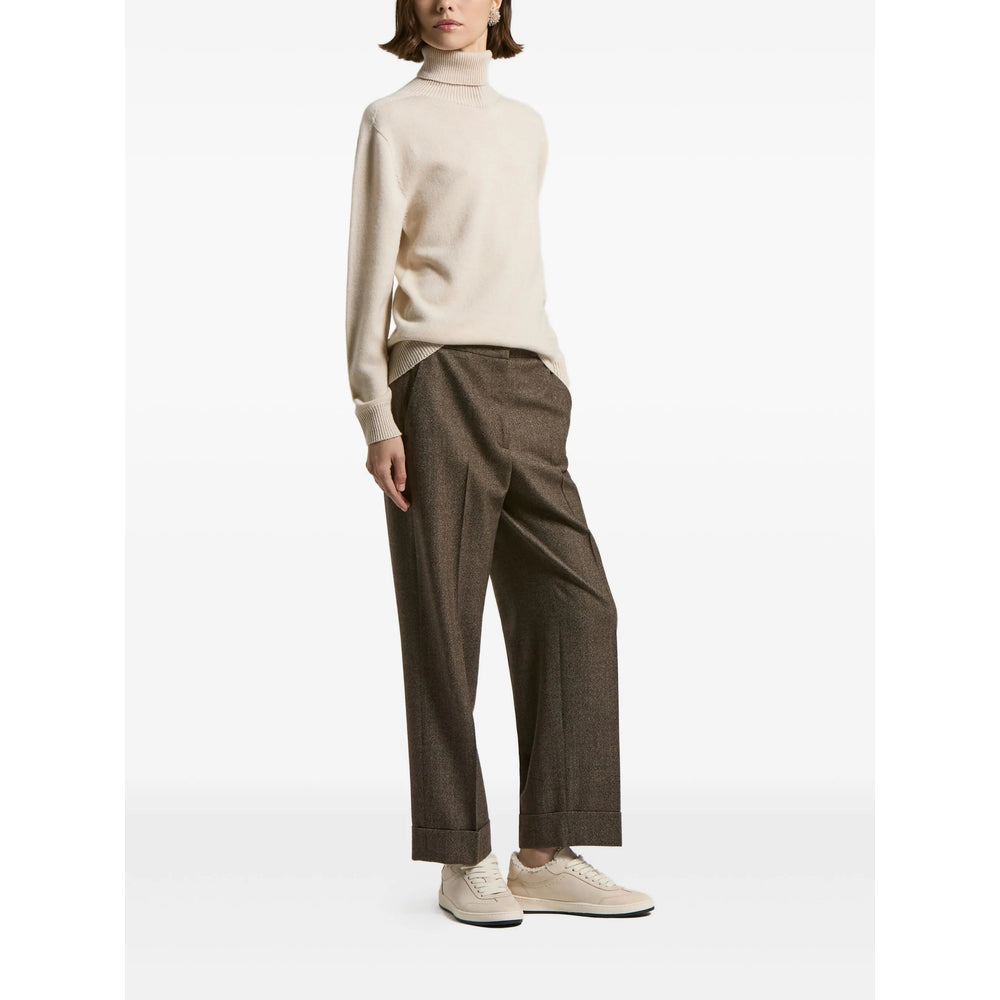 Peserico Brown Trousers - Tailored Trousers Women PESERICO
