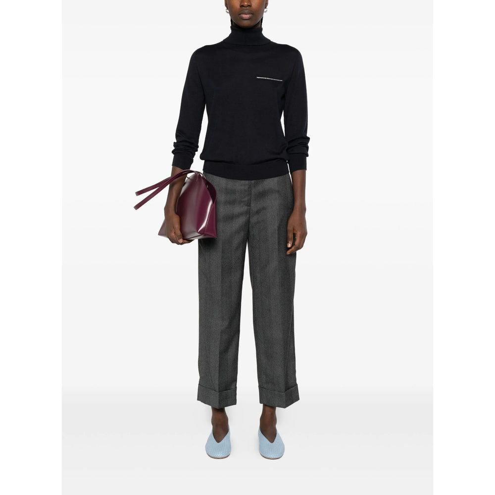 Peserico Grey Trousers - Straight Trousers Women