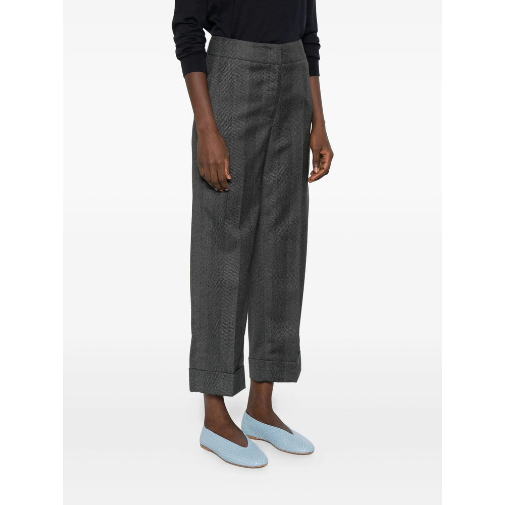 Peserico Grey Trousers - Straight Trousers Women