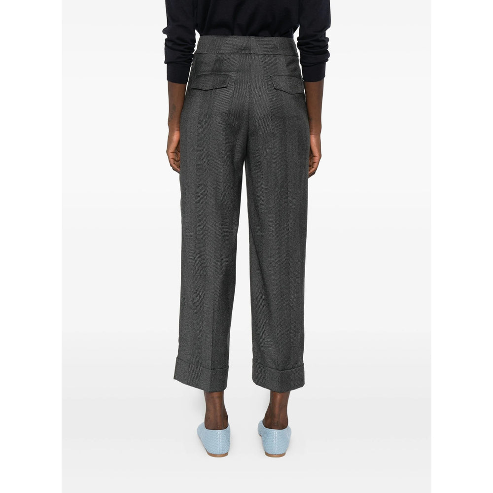 Peserico Grey Trousers - Straight Trousers Women