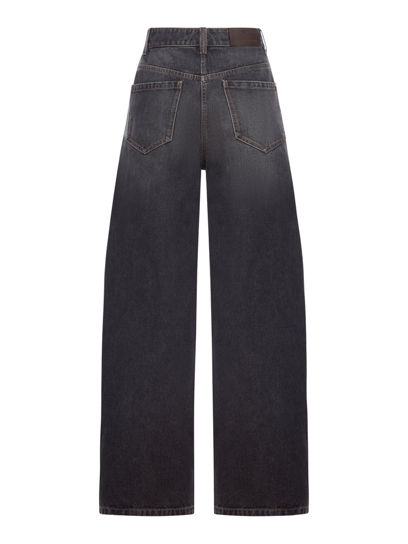 Brunello Cucinelli Women Wide Leg Denim Jeans BRUNELLO CUCINELLI