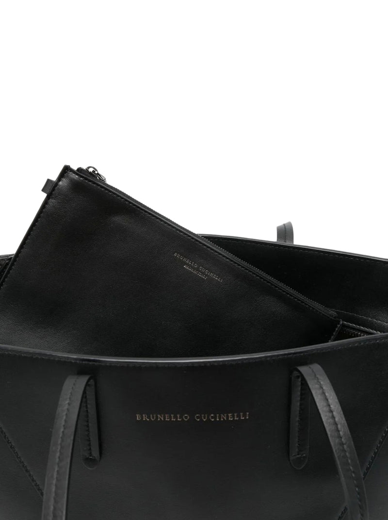 Brunello Cucinelli Women Leather Shopper Bag BRUNELLO CUCINELLI