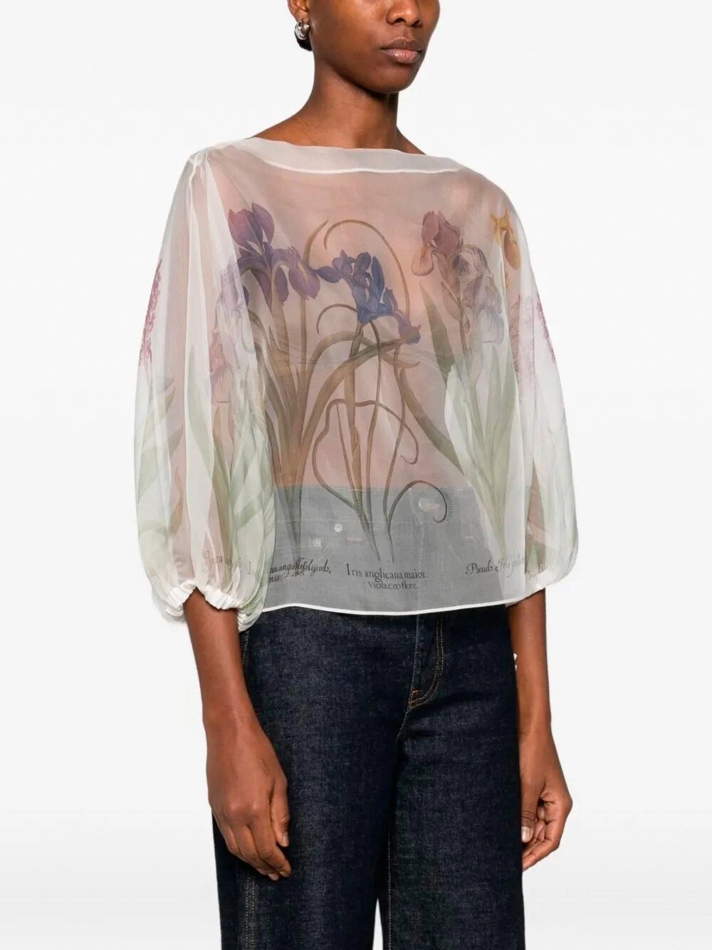 Alberta Ferretti Women Transparent Organza Shirt ALBERTA FERRETTI