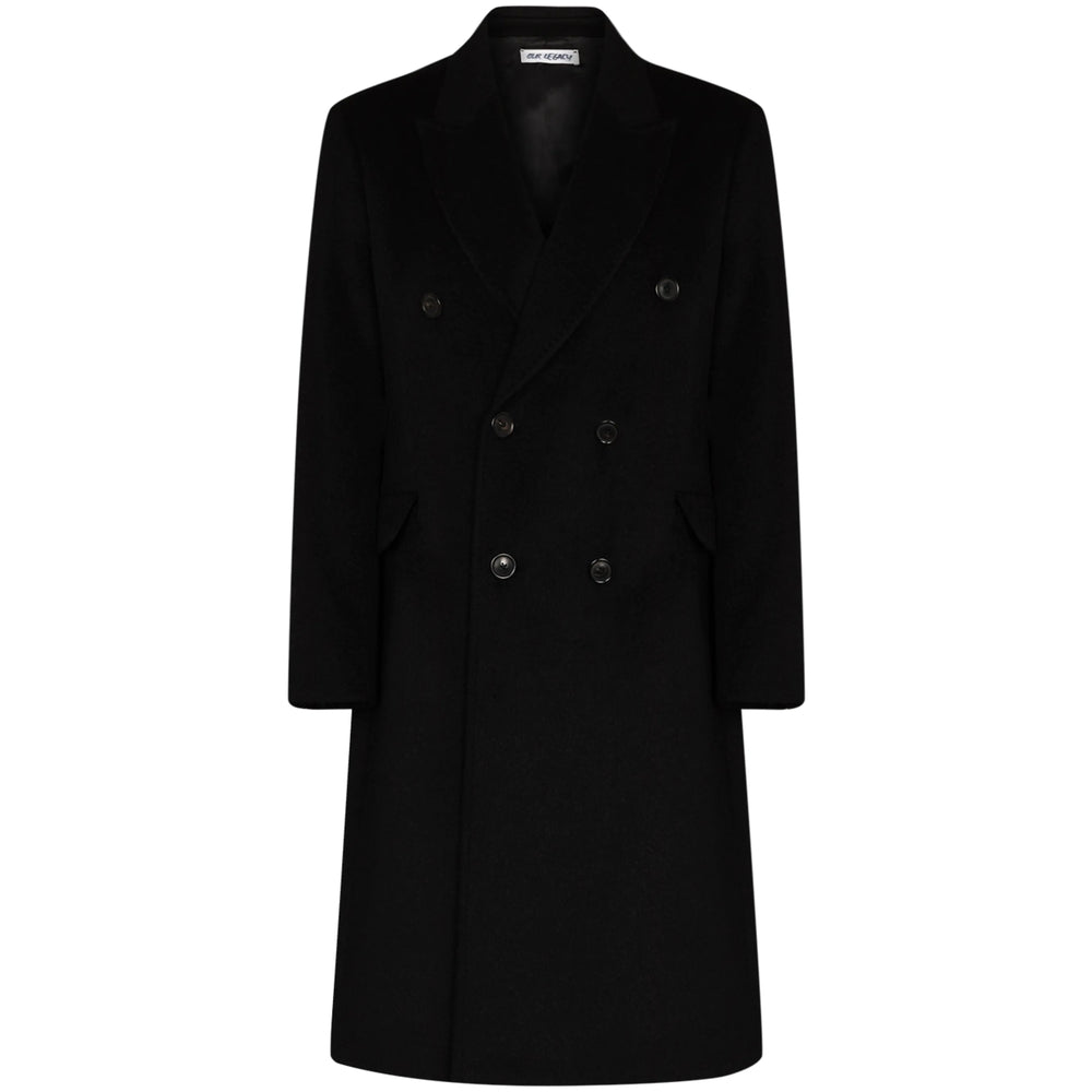 Our Legacy Black Coats - Double Breasted Coats Men OUR LEGACY