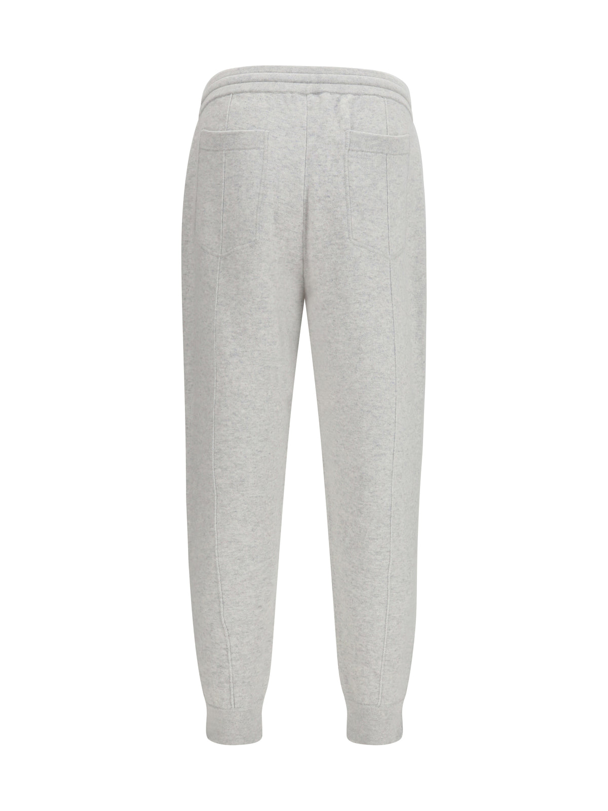 Brunello Cucinelli Men Double-Knit Cashmere Pants With Crête And Zips At The Hem BRUNELLO CUCINELLI