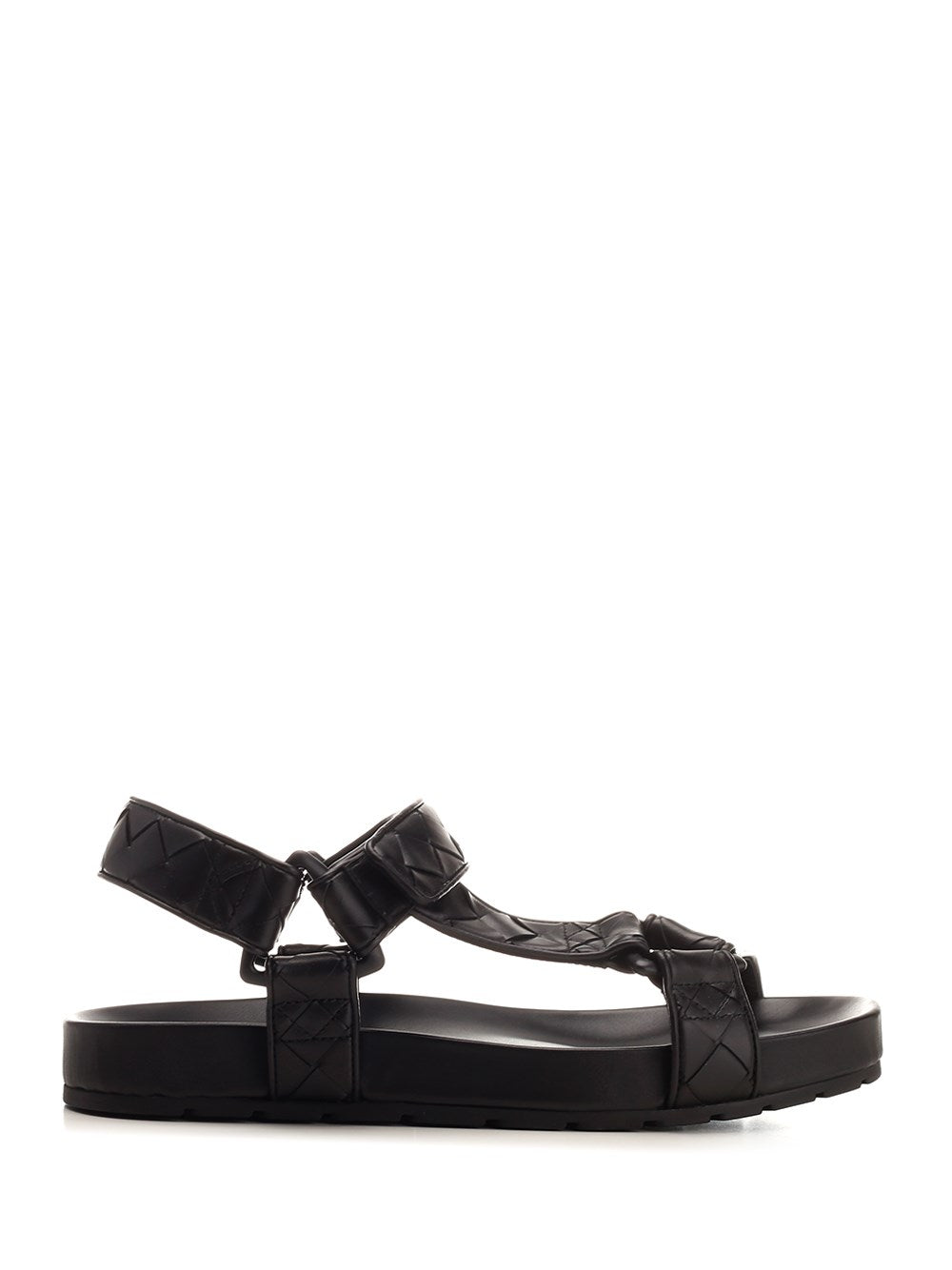 Bottega Veneta Men Black Leather Sandal BOTTEGA VENETA