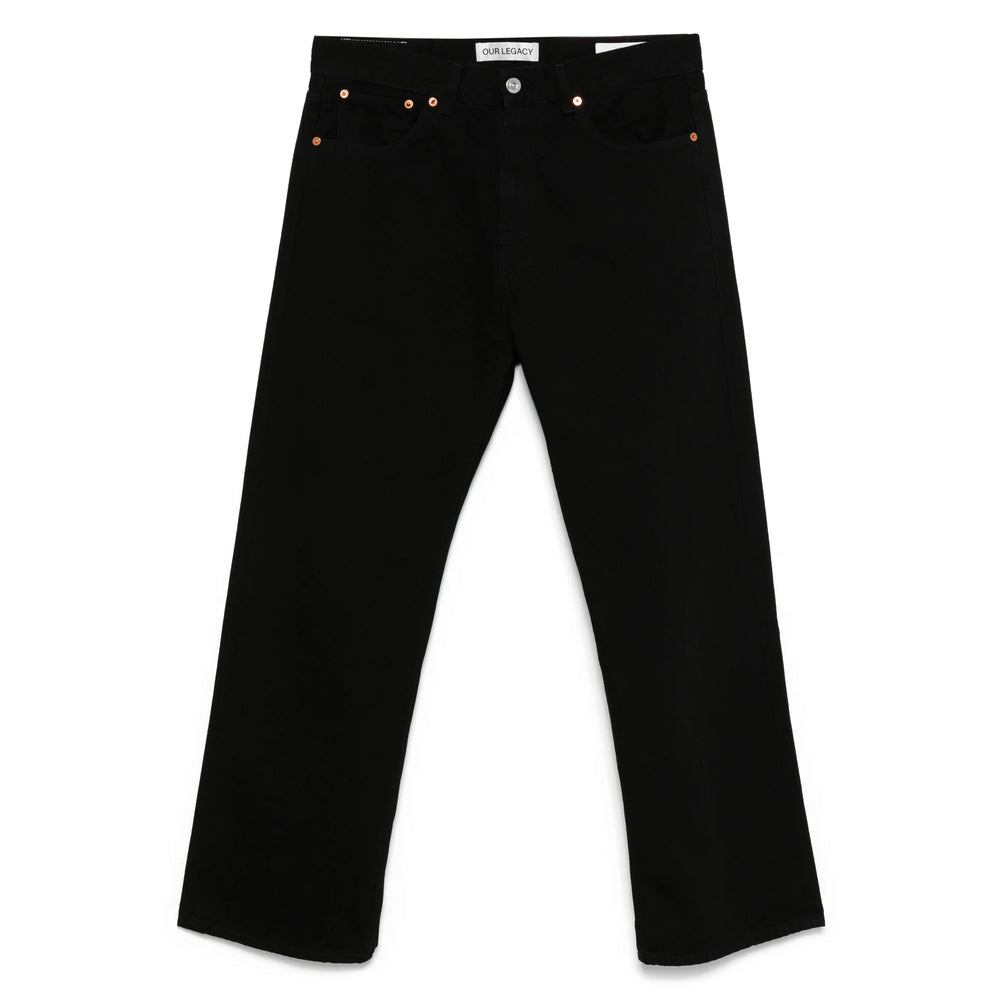 Our Legacy Black Denim - Regular & Straight-Leg Jeans Men OUR LEGACY