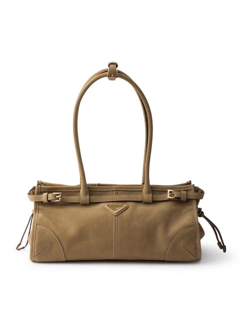 Prada Women Bonnie Medium Handbag In Nubuck Leather PRADA