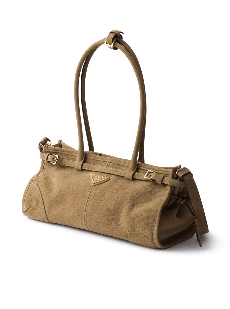 Prada Women Bonnie Medium Handbag In Nubuck Leather PRADA