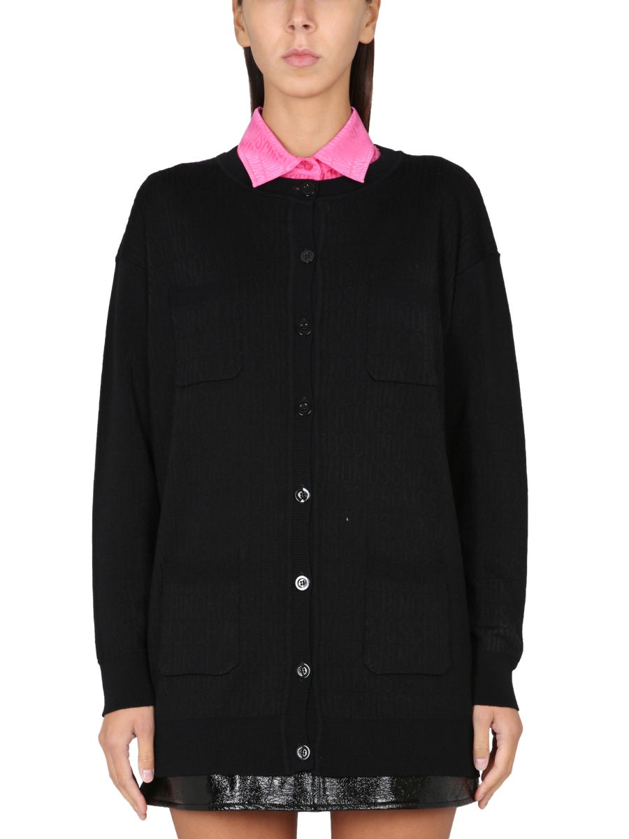 Moschino Women Cardigan With Logo MOSCHINO