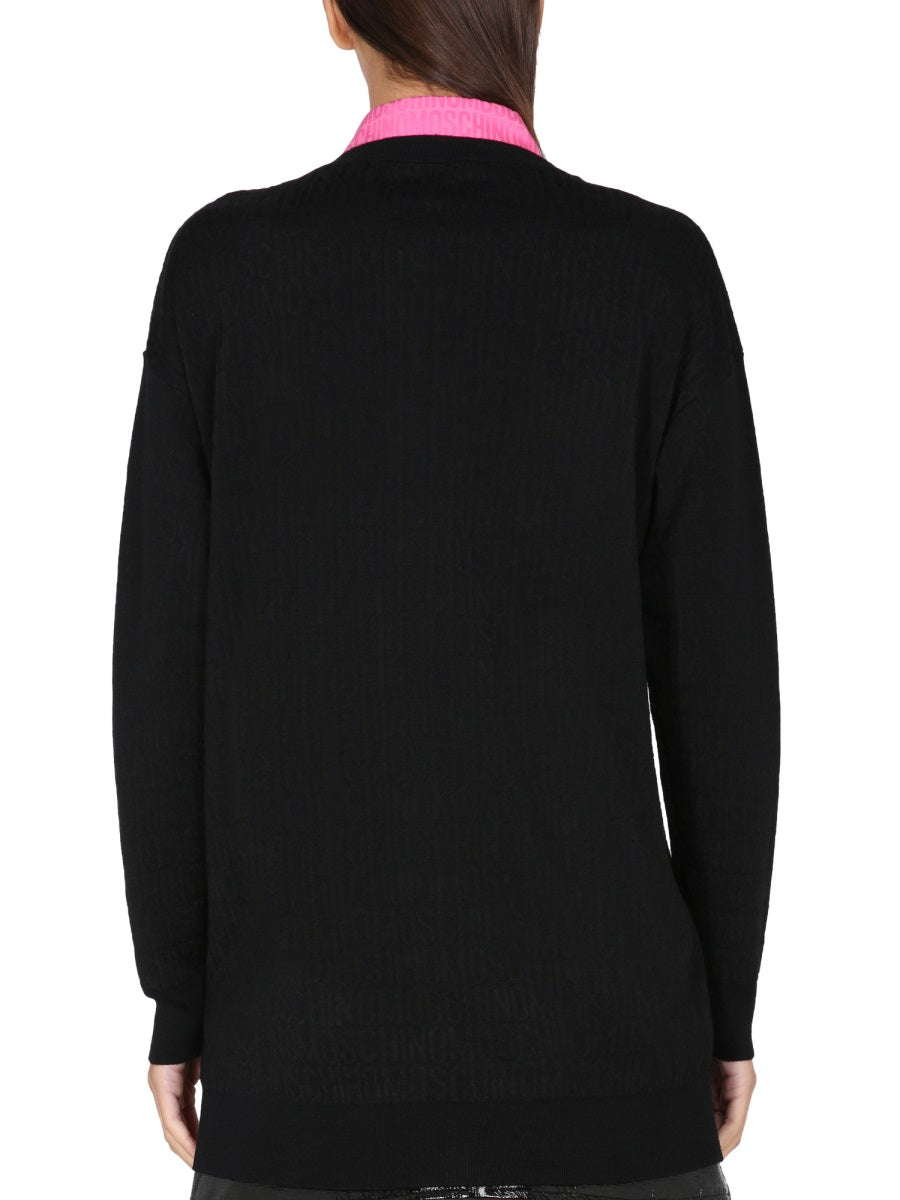 Moschino Women Cardigan With Logo MOSCHINO