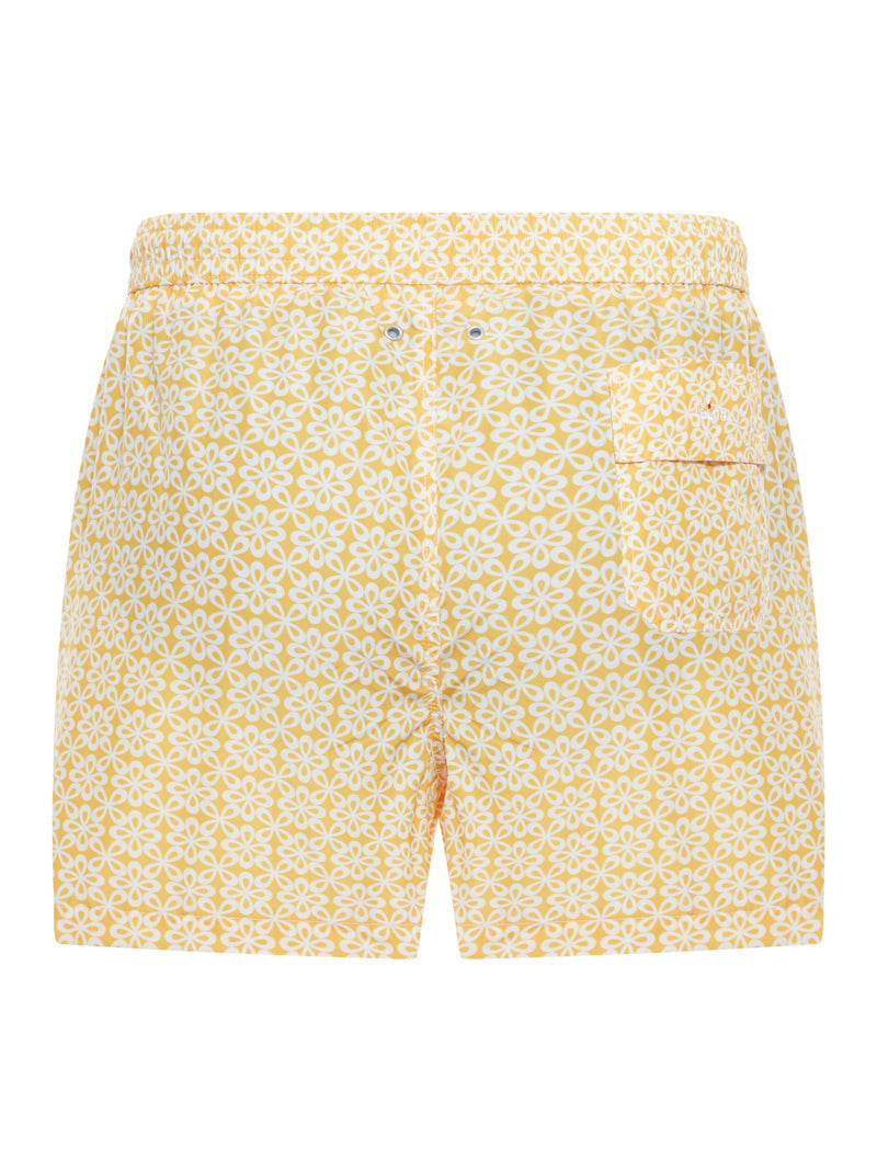 Kiton Men Swimsuit In Technical Fabric With All-Over Floral Pattern KITON