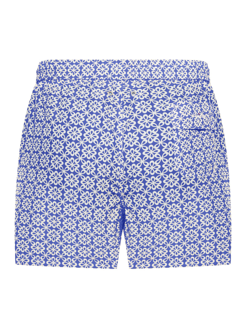 Kiton Men Swimsuit In Technical Fabric With All-Over Floral Pattern KITON