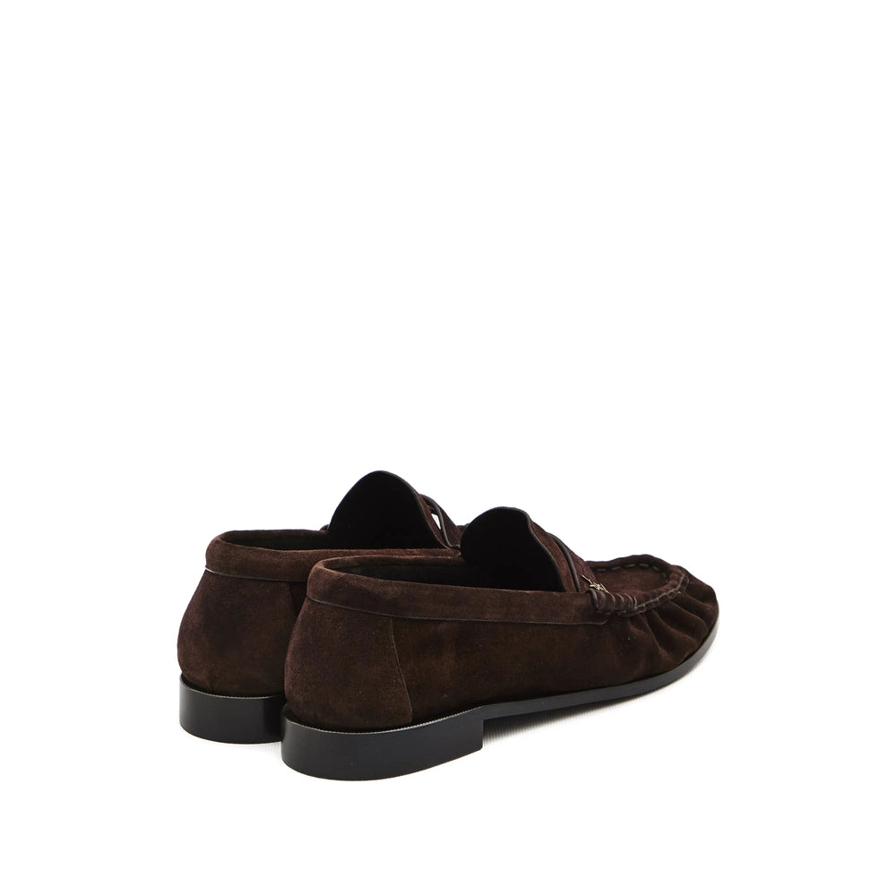 Saint Laurent Brown Loafers Women SAINT LAURENT
