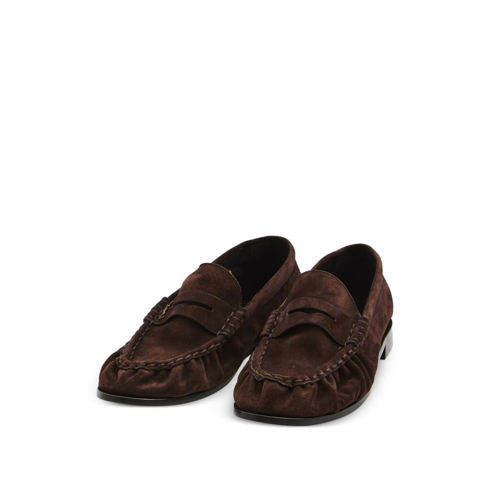 Saint Laurent Brown Loafers Women SAINT LAURENT